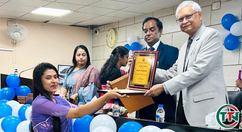 মিয়াবাড়ির আজমির জাহান অনন্যা’র রাবি ডিনস অ্যাওয়ার্ড অর্জন